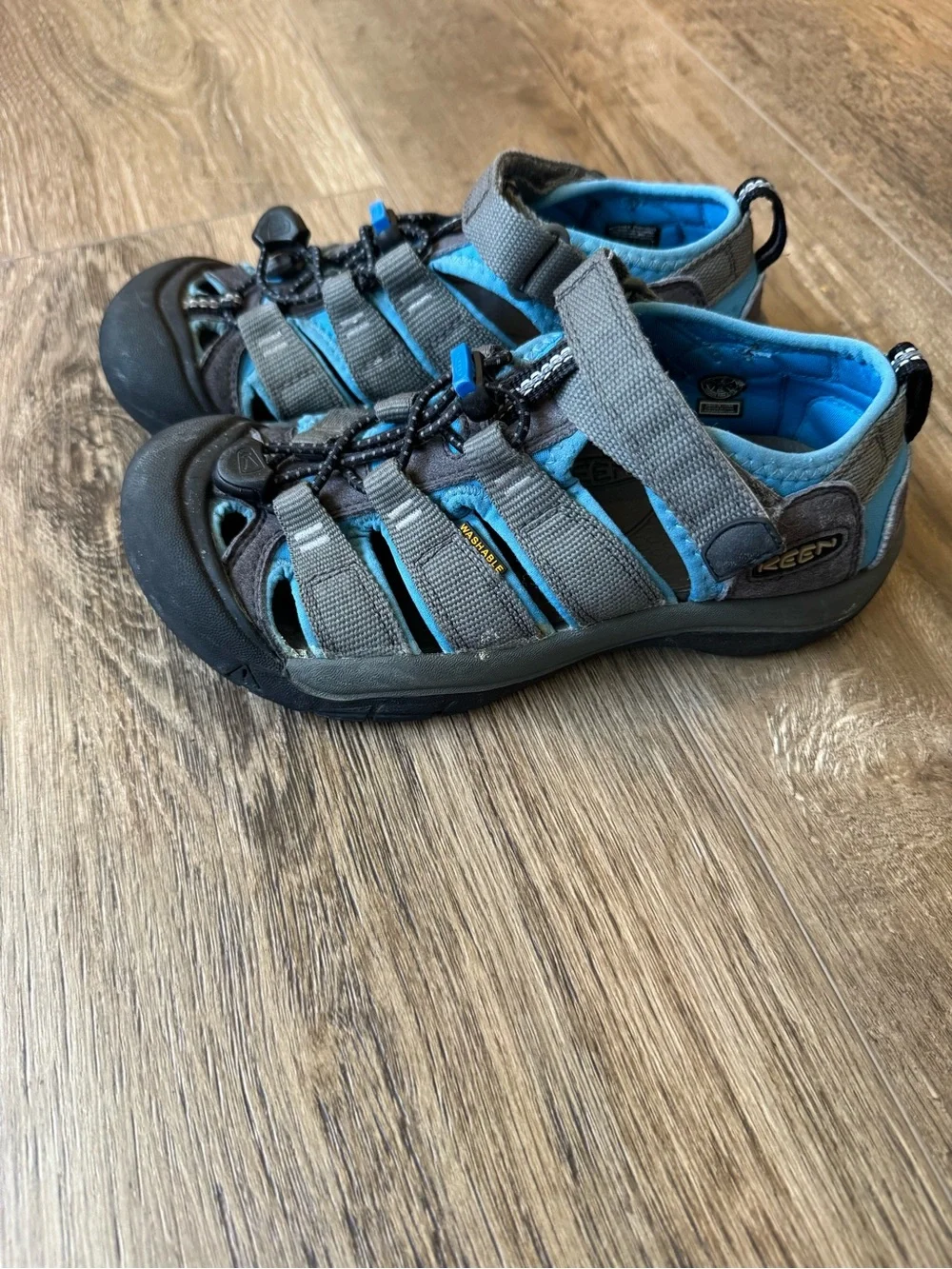 Keen Kids Gray & Blue Closed-Toe Water Sandals